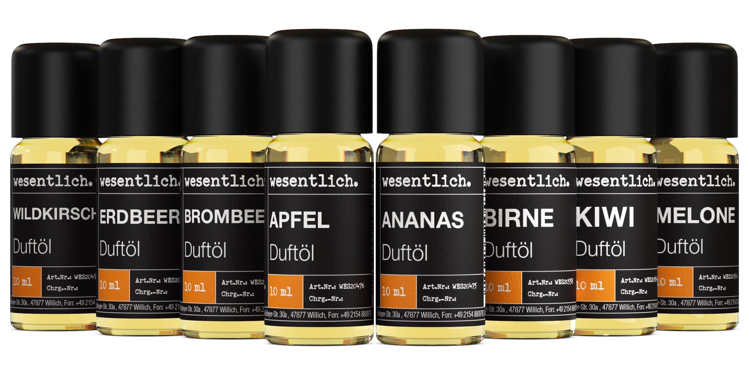 Saftig - 8 ausgewählte Duftöle im Set