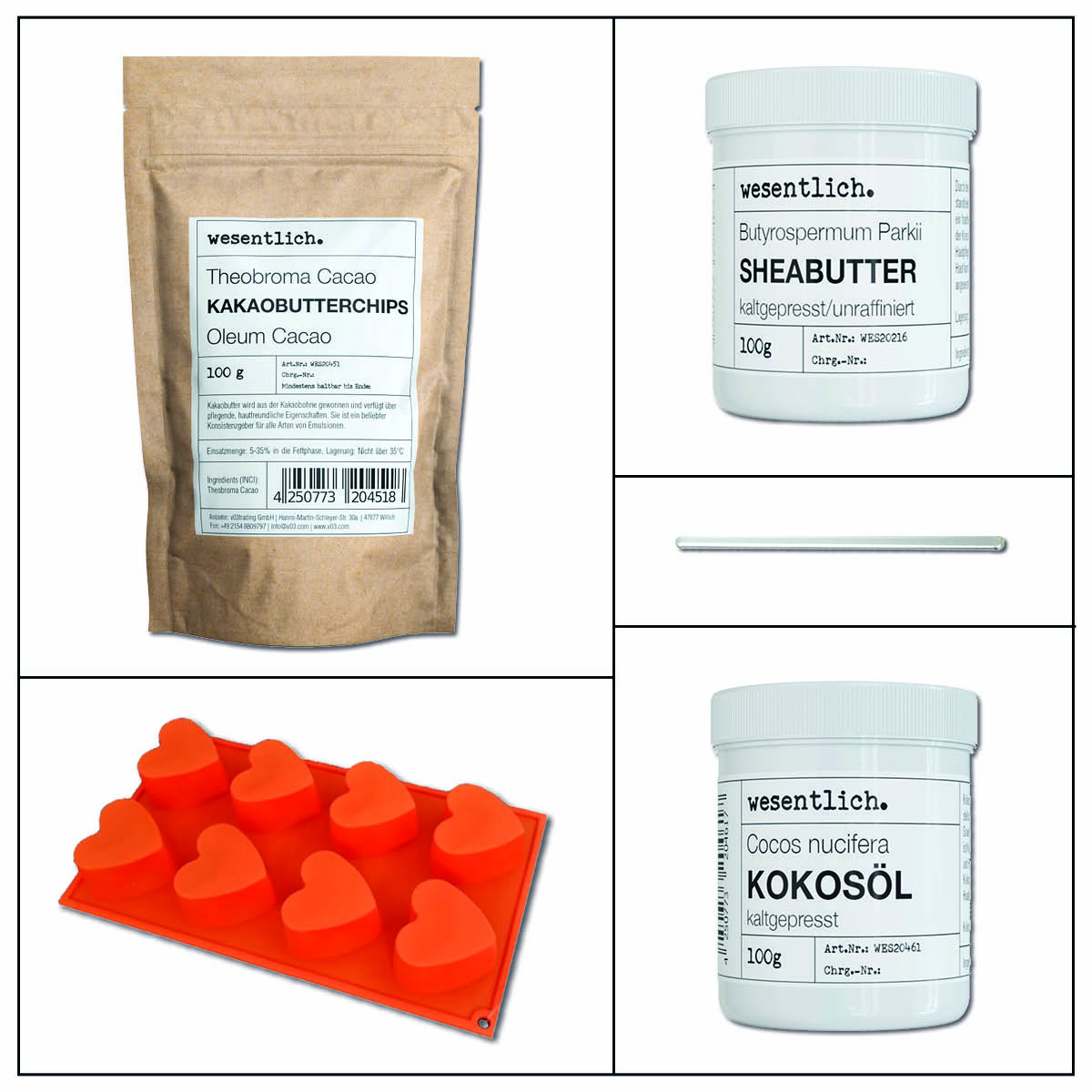 Set "Bodylotionbars selbermachen"