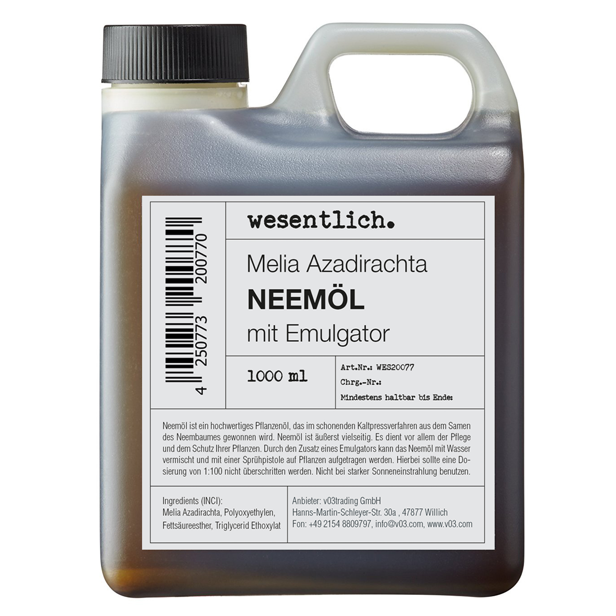 Neemöl mit Emulgator