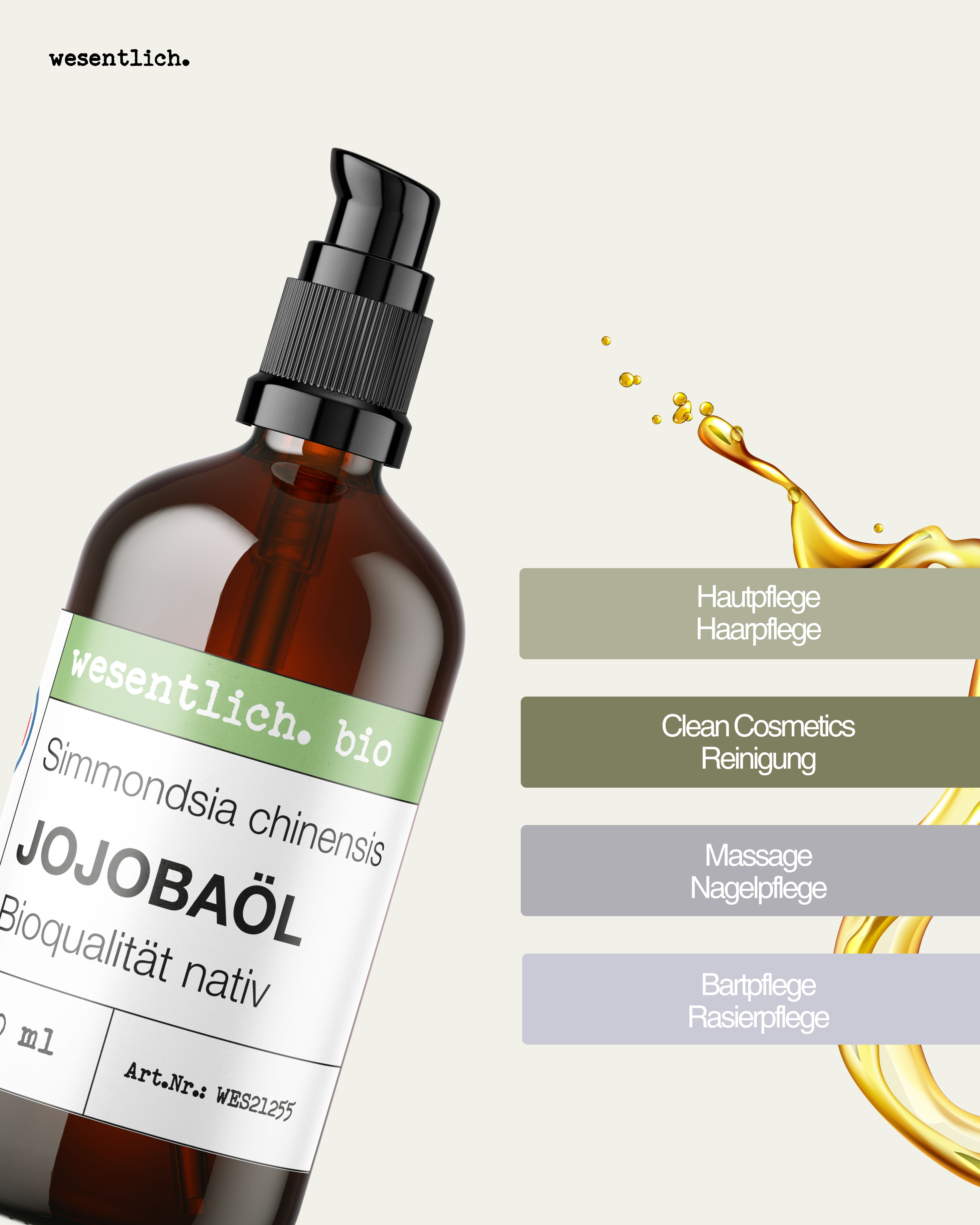 Jojobaöl bio, Flasche, Flasche, Flasche, Flasche