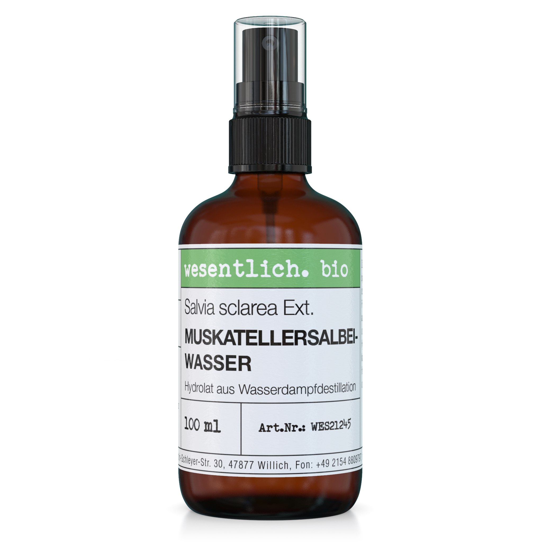 Muskatellersalbeiwasser bio (Hydrolat) 100m